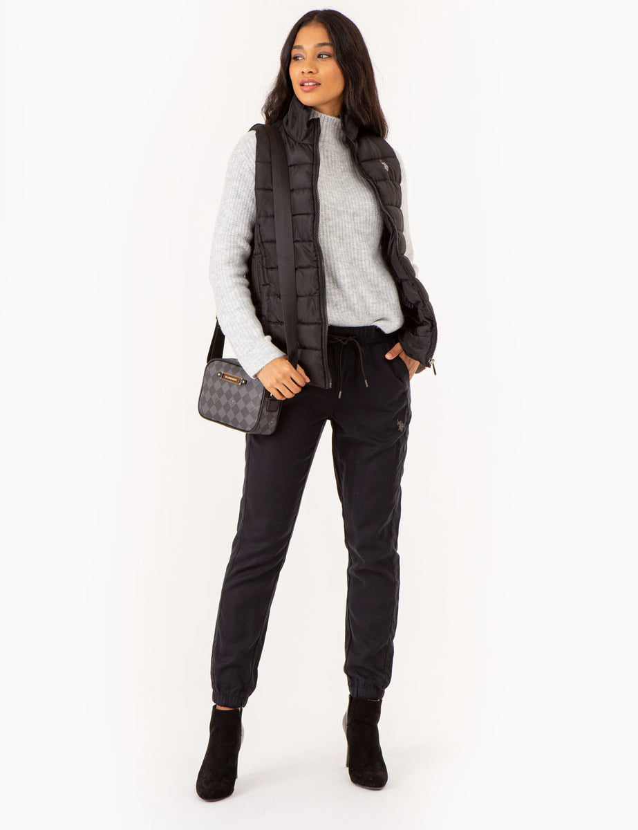 Exposed Seam Mock Neck Slit Sweater