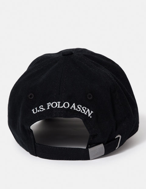 SOLID LARGE LOGO BASEBALL CAP - U.S. Polo Assn.