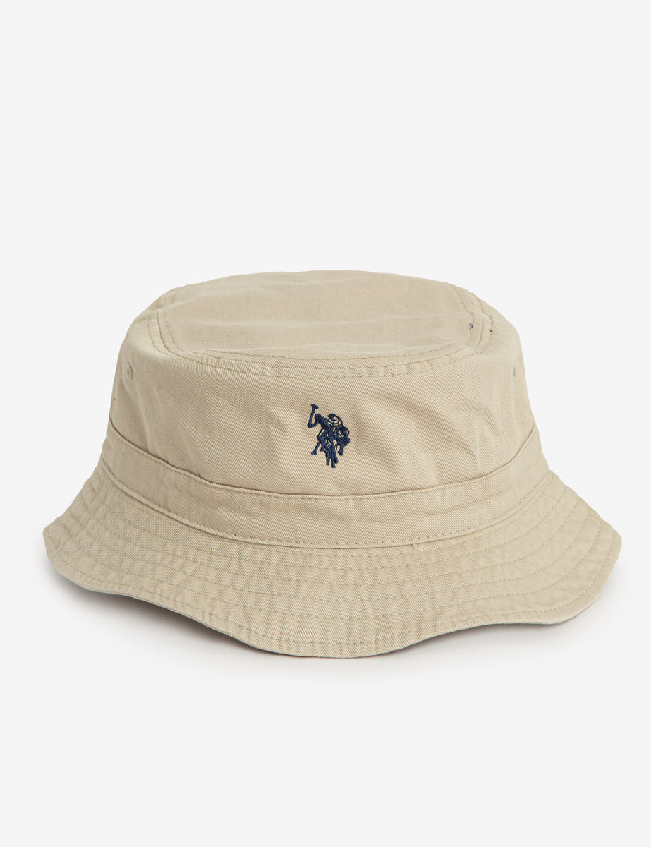 cheap polo fishing hats WASHED COTTON TWILL BUCKET HAT– U.S. Polo Assn