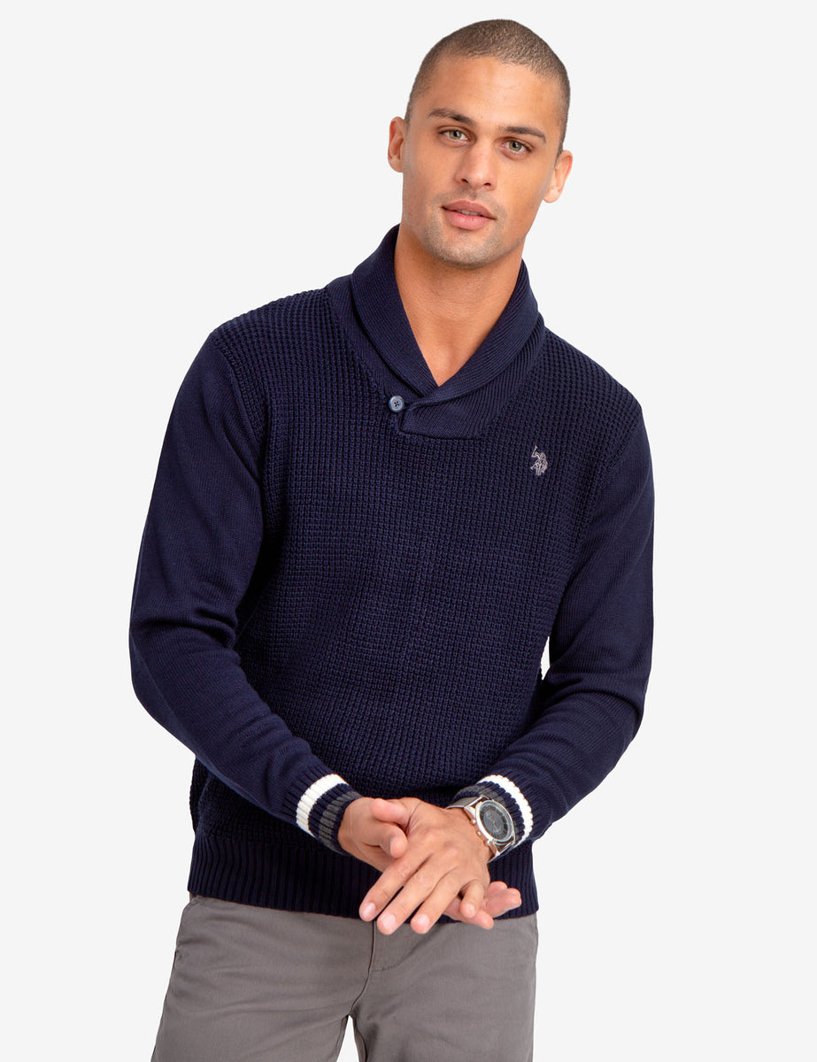 Polo shawl collar pullover Clearance