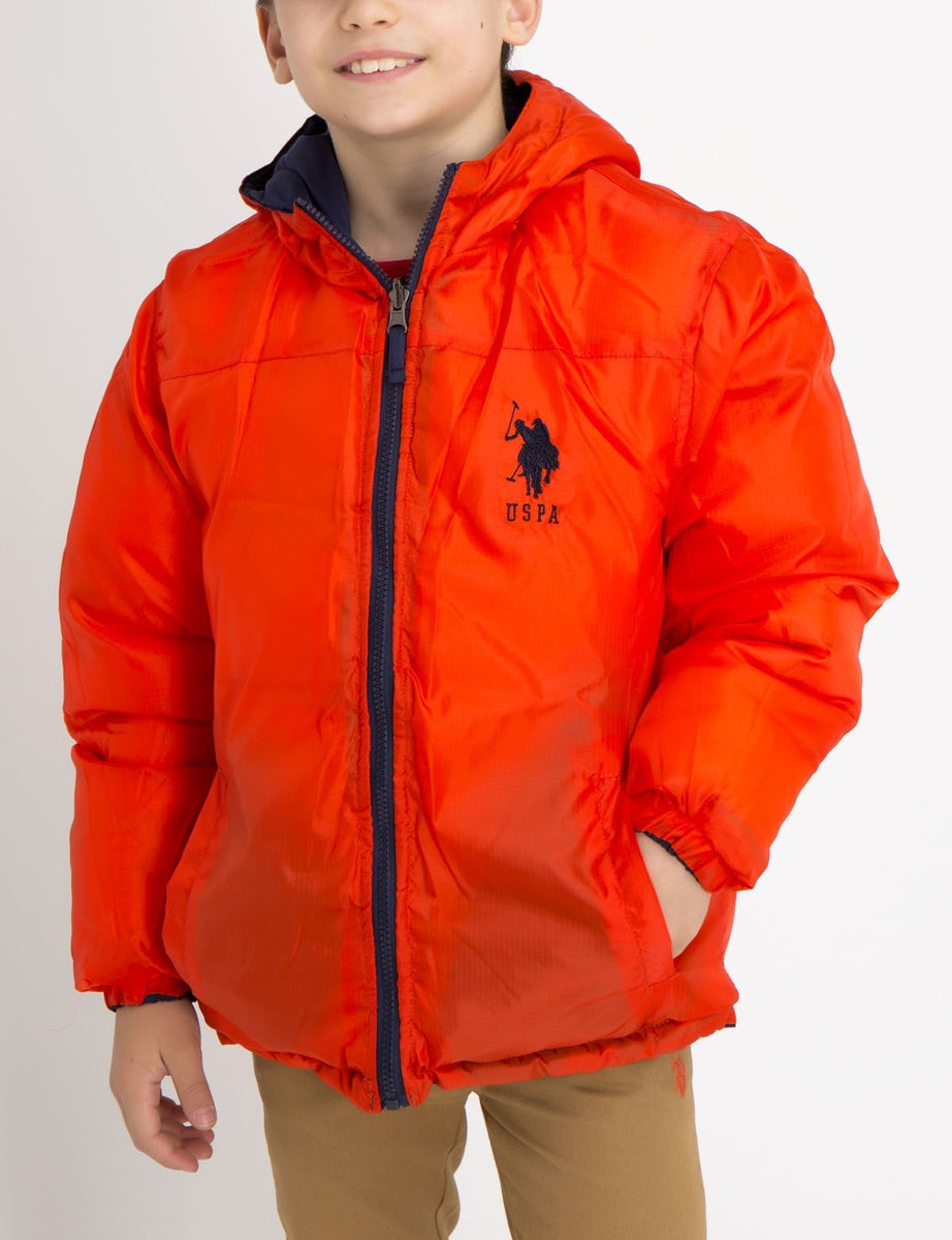 BOYS REVERSIBLE PUFFER JACKET U.S. Polo Assn.