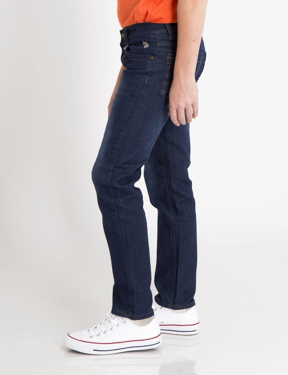 Buy U.S. Polo Assn. Mens Blue 5 Pocket Denim Jeans from Next Canada