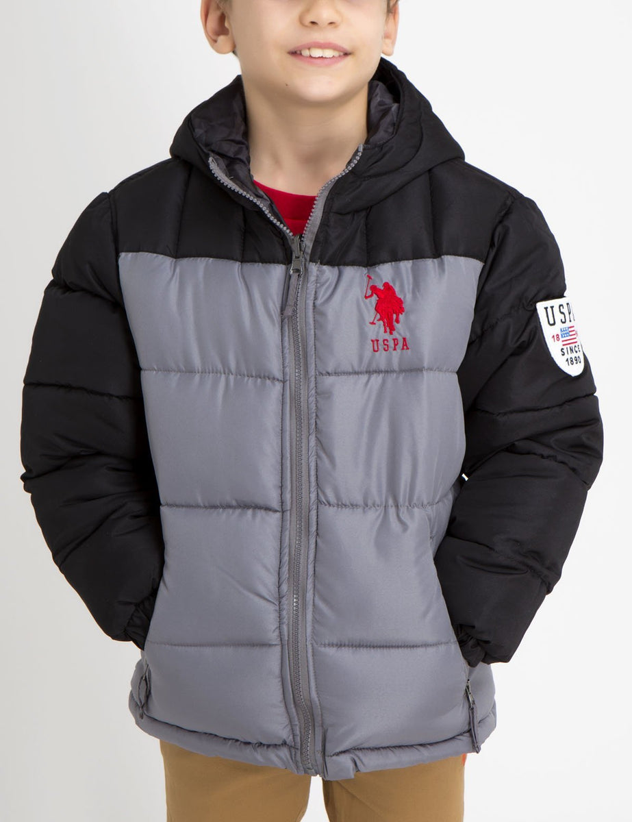 BOYS REVERSIBLE PUFFER JACKET– Polo