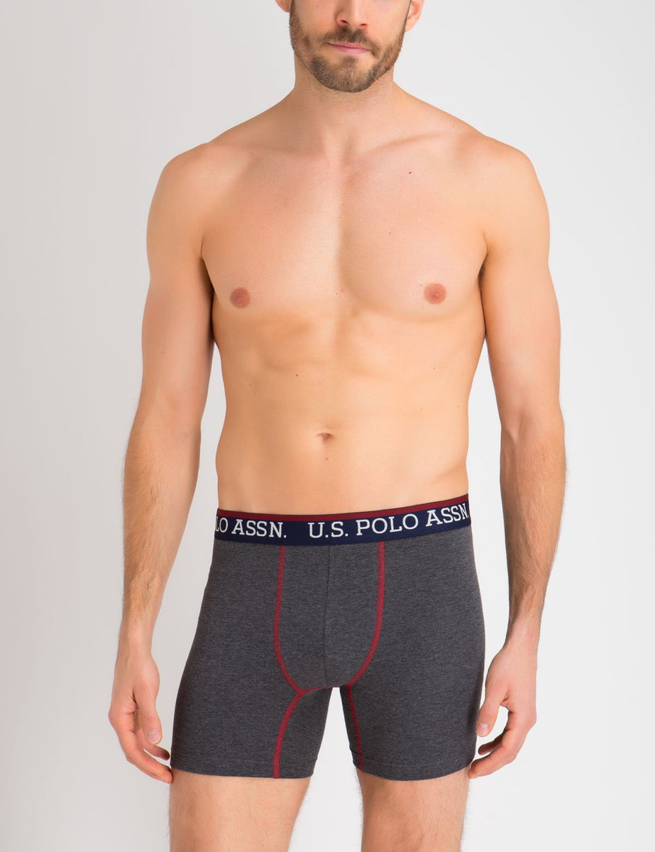 U.S. Polo Assn. Men's Underwear - Performance Boxer Briefs (6 Pack