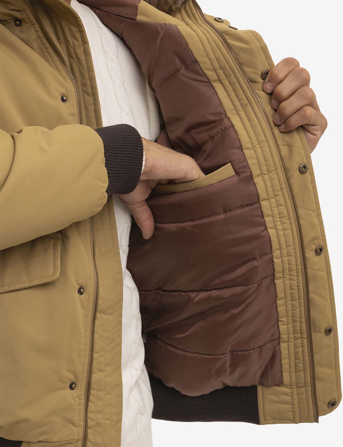 FAUX FUR HOODED SNORKEL JACKET U.S. Polo Assn.