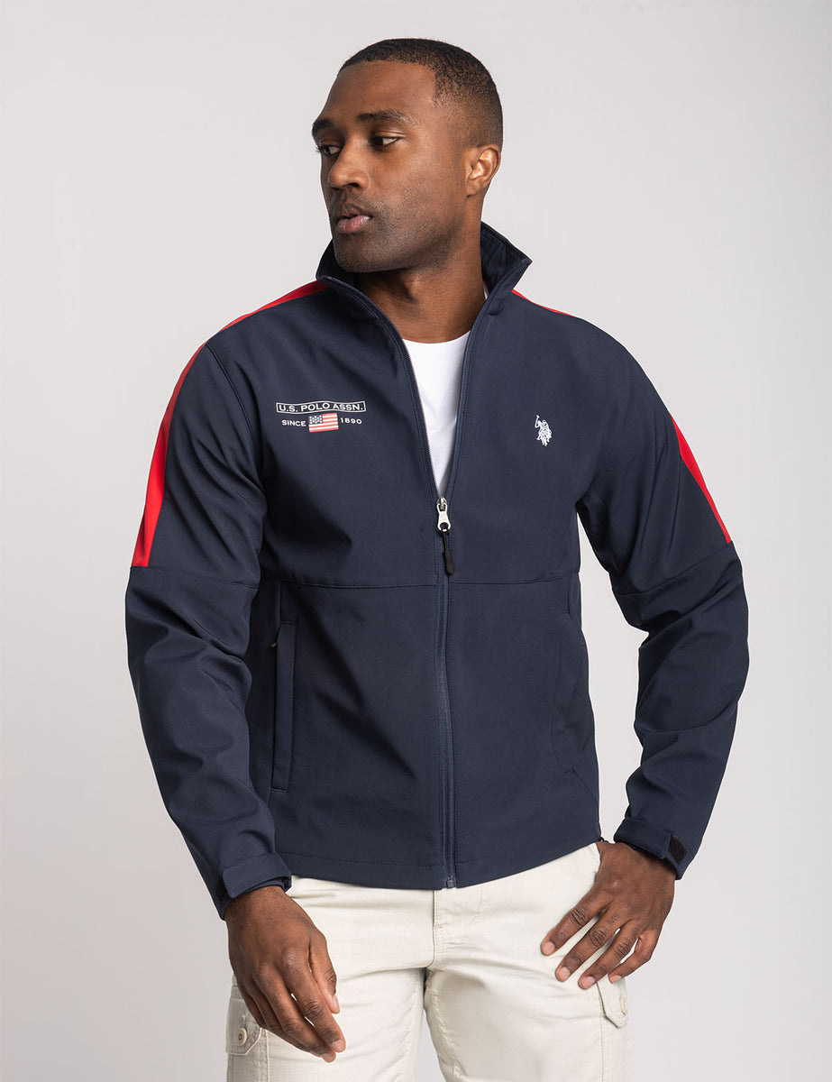 Soft Shell Jacket Panel SHOULDER PANEL SOFTSHELL JACKET– U.S. Polo Assn.