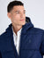 SOLID QUILTED CHANNEL PUFFER JACKET