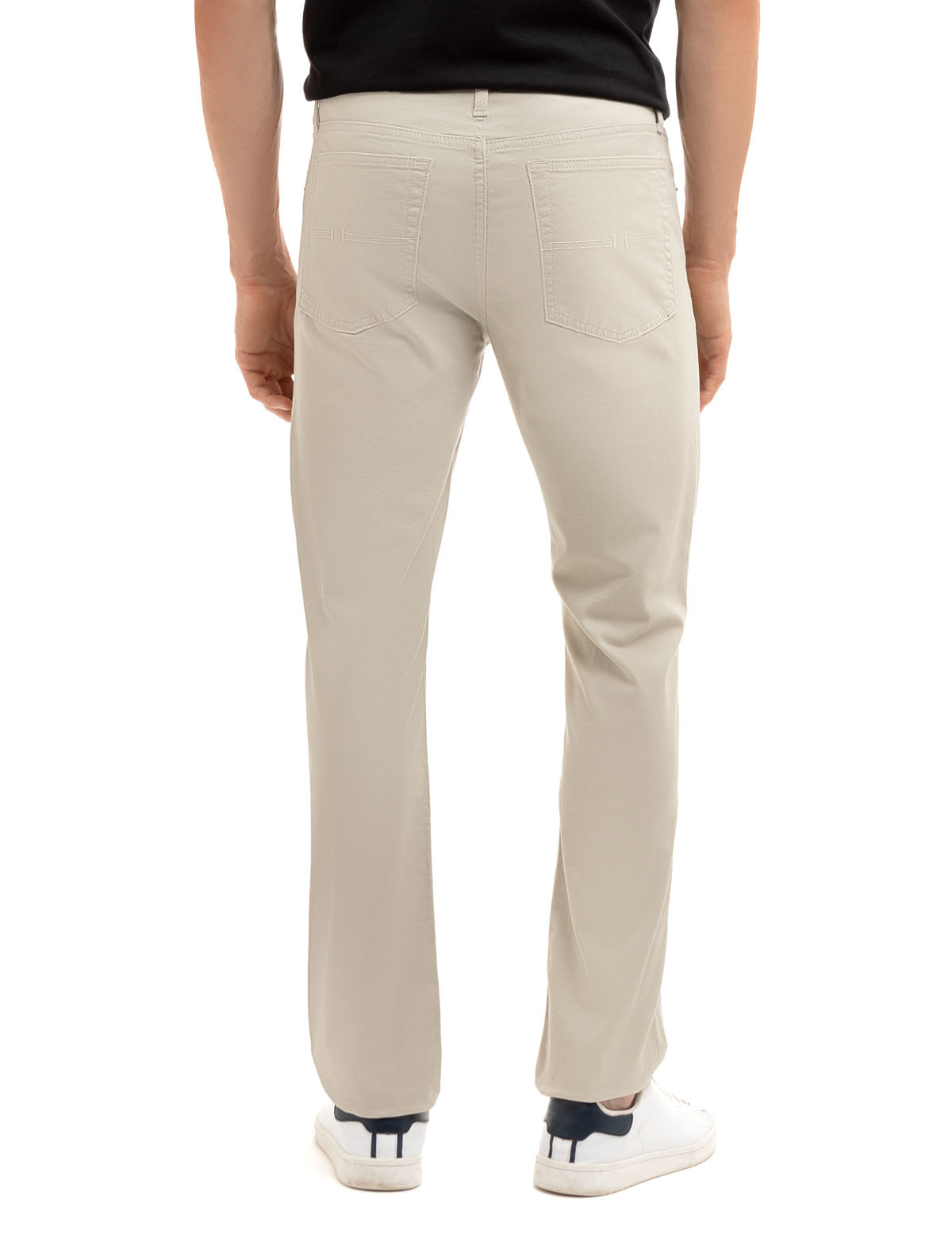 Pelago Khaki Stretch Chino Dress Pants | Mens 5-Pocket Cotton
