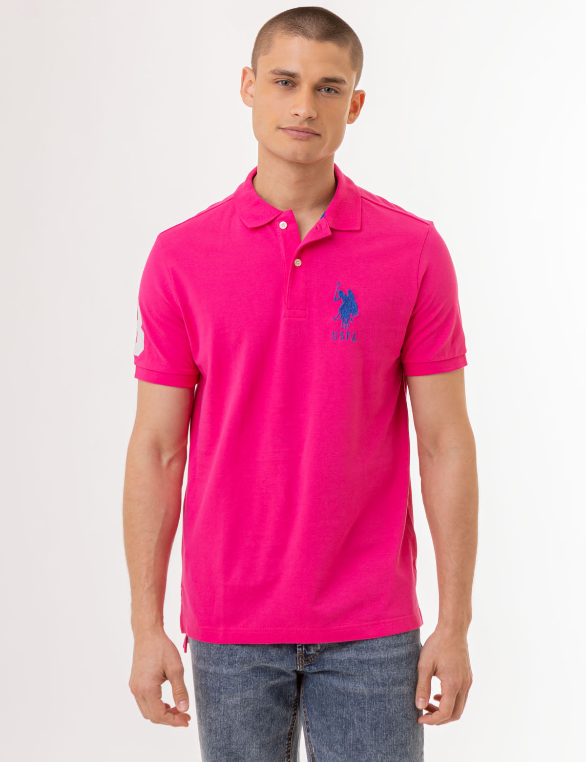 トップス FCRB BIG LOGO POLO shirt s/s BIG LOGO SOLID POLO SHIRT– U.S. Polo Assn.