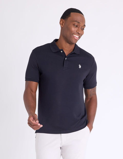 SOLID INTERLOCK POLO SHIRT - U.S. Polo Assn.
