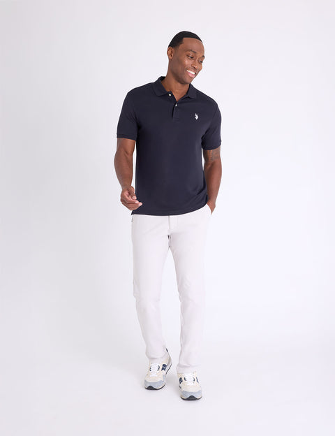 SOLID INTERLOCK POLO SHIRT - U.S. Polo Assn.