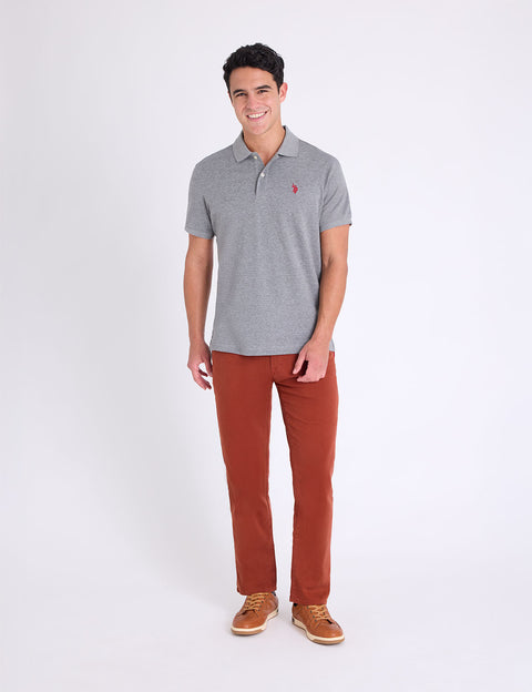 SOLID INTERLOCK POLO SHIRT - U.S. Polo Assn.