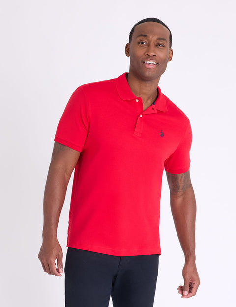 SOLID INTERLOCK POLO SHIRT - U.S. Polo Assn.