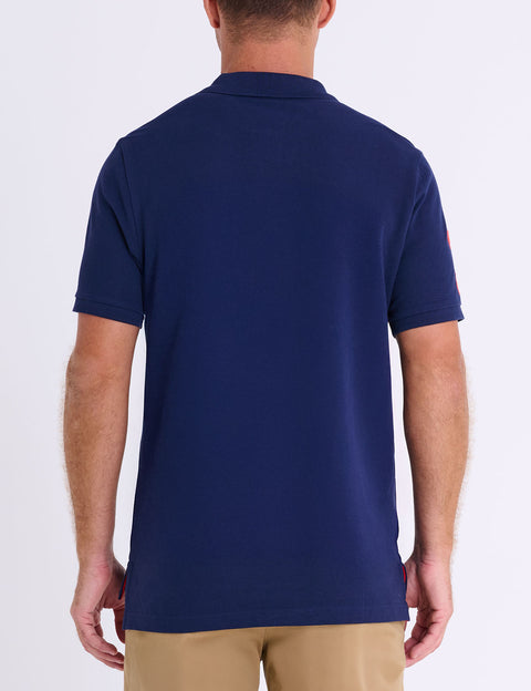 MULTI COLOR BIG LOGO SOLID POLO SHIRT - U.S. Polo Assn.