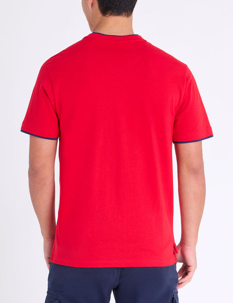 DOUBLE V-NECK T-SHIRT - U.S. Polo Assn.