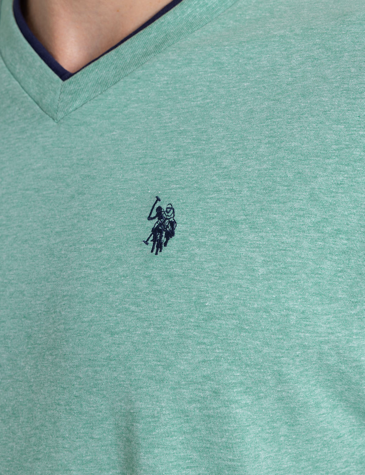 V-inlay Polo T-shirt main image 0