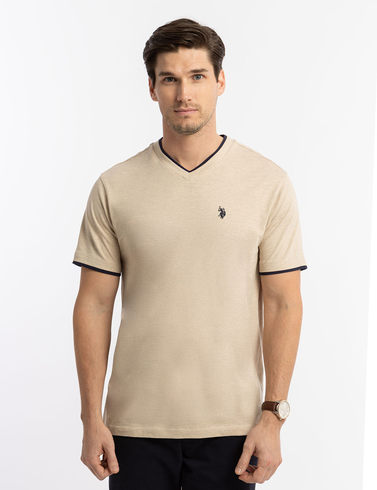 POL V-Neck Half Sleeve T-Shirt