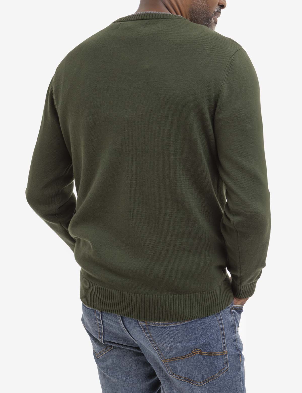Solid Color Crew Neck Pullover Sweater