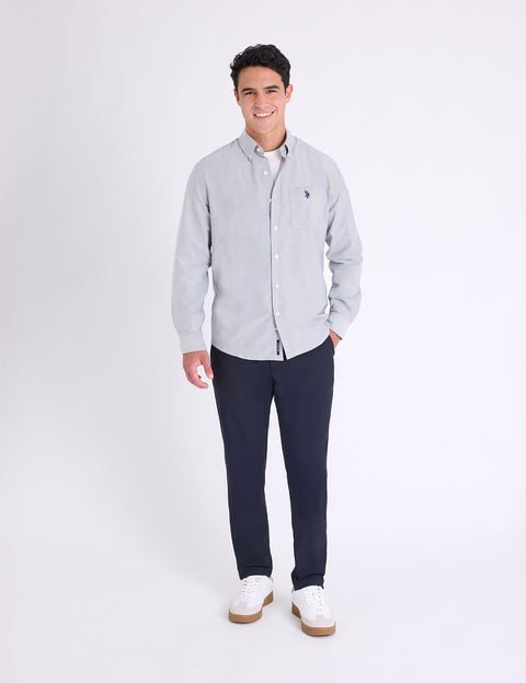 LONG SLEEVE STRETCH OXFORD SHIRT - U.S. Polo Assn.