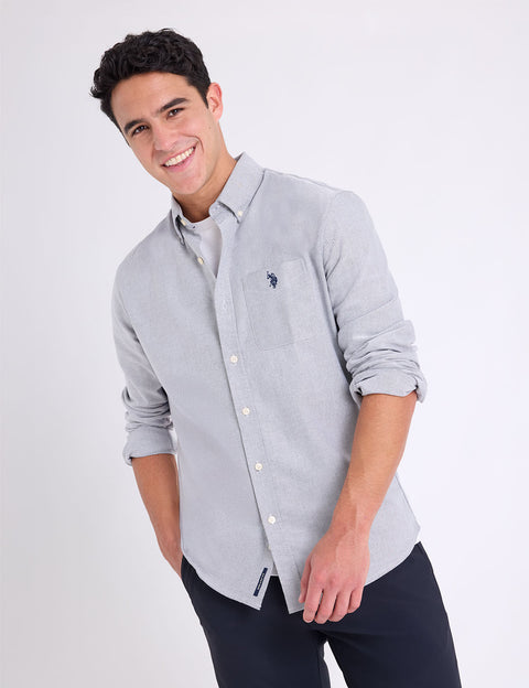 LONG SLEEVE STRETCH OXFORD SHIRT - U.S. Polo Assn.