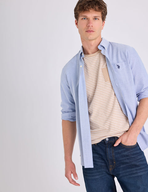 LONG SLEEVE STRETCH OXFORD SHIRT - U.S. Polo Assn.