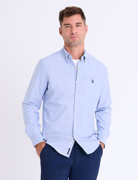 LONG SLEEVE STRETCH OXFORD SHIRT - U.S. Polo Assn.
