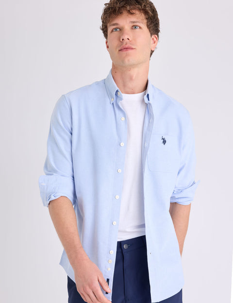 LONG SLEEVE STRETCH OXFORD SHIRT - U.S. Polo Assn.