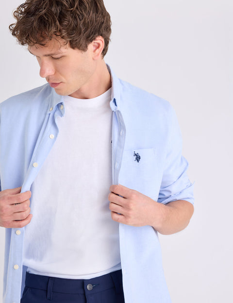 LONG SLEEVE STRETCH OXFORD SHIRT - U.S. Polo Assn.
