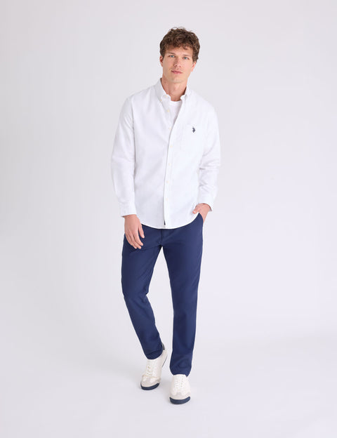 LONG SLEEVE STRETCH OXFORD SHIRT - U.S. Polo Assn.