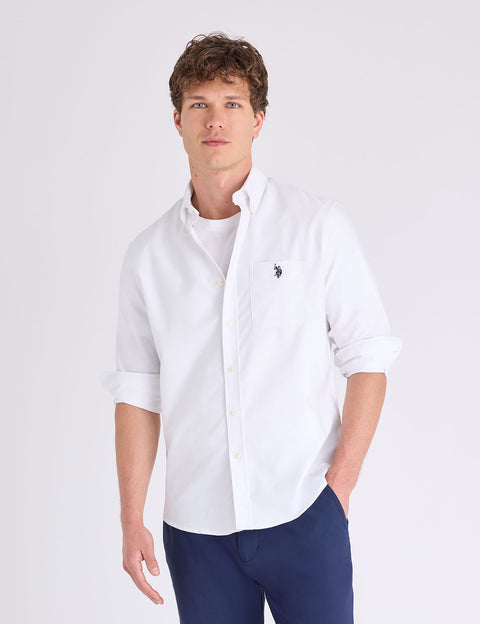LONG SLEEVE STRETCH OXFORD SHIRT - U.S. Polo Assn.