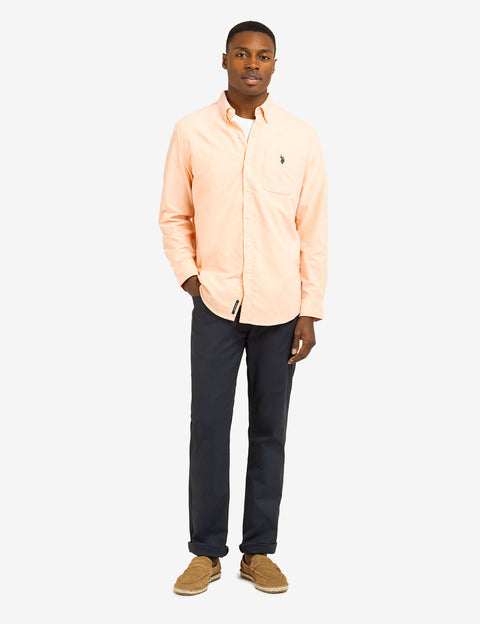 LONG SLEEVE STRETCH OXFORD SHIRT - U.S. Polo Assn.