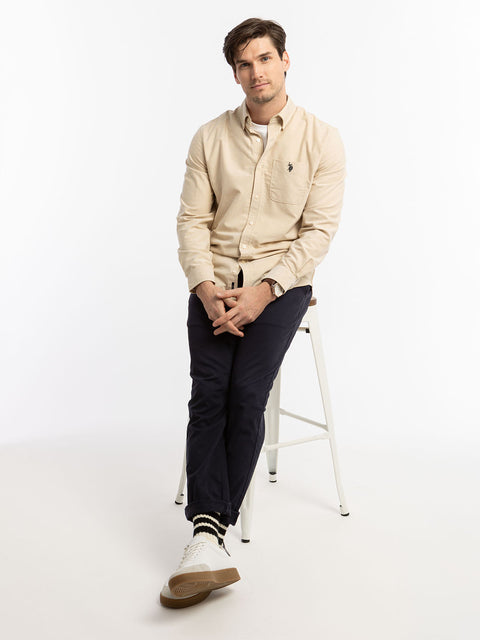 LONG SLEEVE STRETCH OXFORD SHIRT - U.S. Polo Assn.