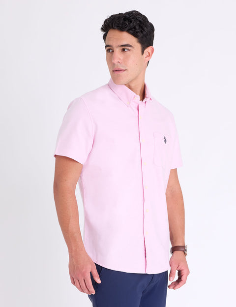 SHORT SLEEVE STRETCH OXFORD SHIRT - U.S. Polo Assn.
