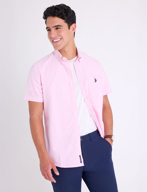 SHORT SLEEVE STRETCH OXFORD SHIRT - U.S. Polo Assn.