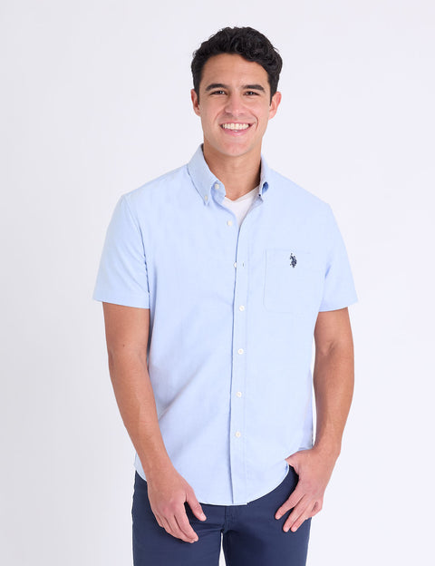 SHORT SLEEVE STRETCH OXFORD SHIRT - U.S. Polo Assn.
