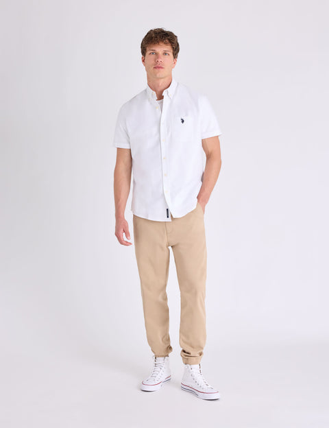 SHORT SLEEVE STRETCH OXFORD SHIRT - U.S. Polo Assn.