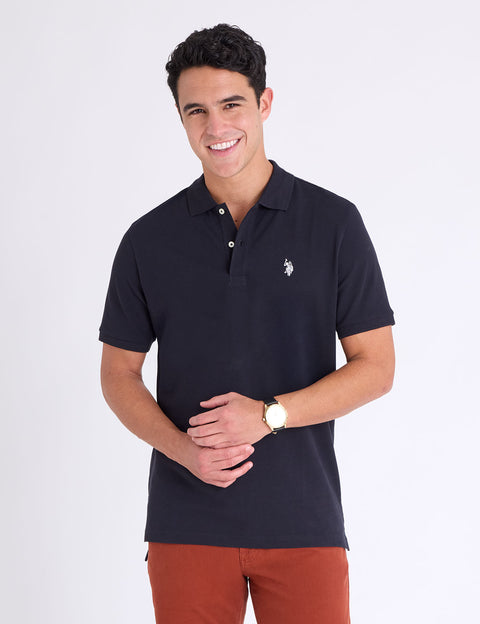 SOLID PIQUE SMALL LOGO POLO SHIRT - U.S. Polo Assn.