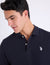 SOLID PIQUE SMALL LOGO POLO SHIRT