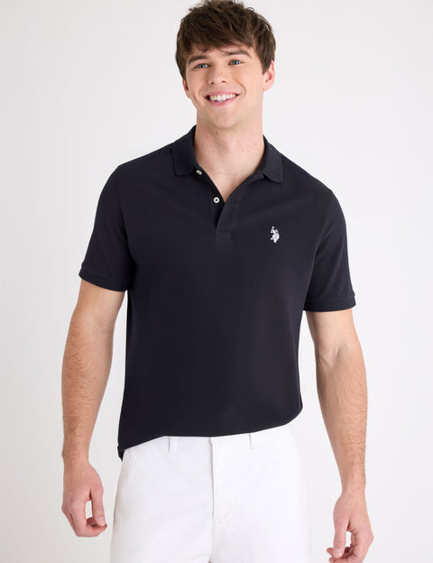 SOLID PIQUE SMALL LOGO POLO SHIRT - U.S. Polo Assn.