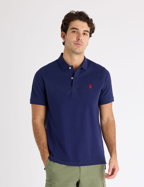 SOLID PIQUE SMALL LOGO POLO SHIRT - U.S. Polo Assn.