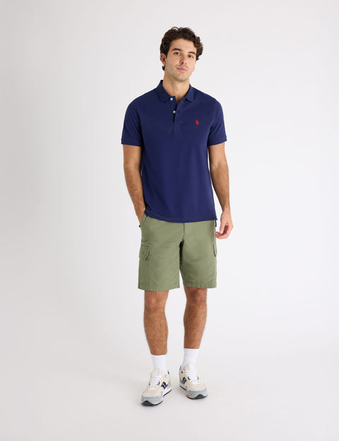 SOLID PIQUE SMALL LOGO POLO SHIRT - U.S. Polo Assn.