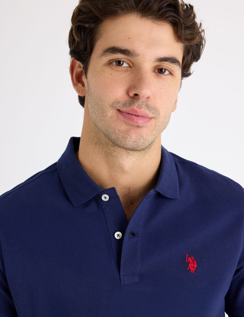 SOLID PIQUE SMALL LOGO POLO SHIRT - U.S. Polo Assn.