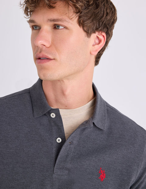 SOLID PIQUE SMALL LOGO POLO SHIRT - U.S. Polo Assn.