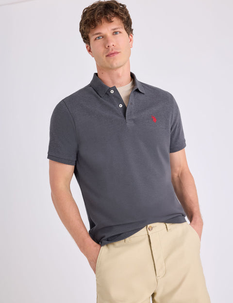 SOLID PIQUE SMALL LOGO POLO SHIRT - U.S. Polo Assn.