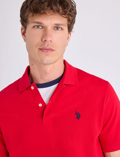 SOLID PIQUE SMALL LOGO POLO SHIRT - U.S. Polo Assn.
