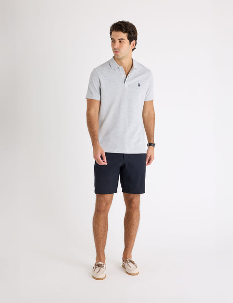 SOLID PIQUE SMALL LOGO POLO SHIRT - U.S. Polo Assn.