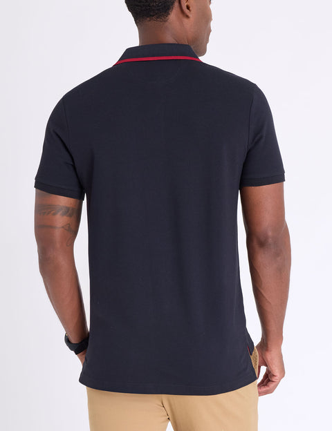 SLIM FIT STRETCH SOLID PIQUE POLO SHIRT - U.S. Polo Assn.