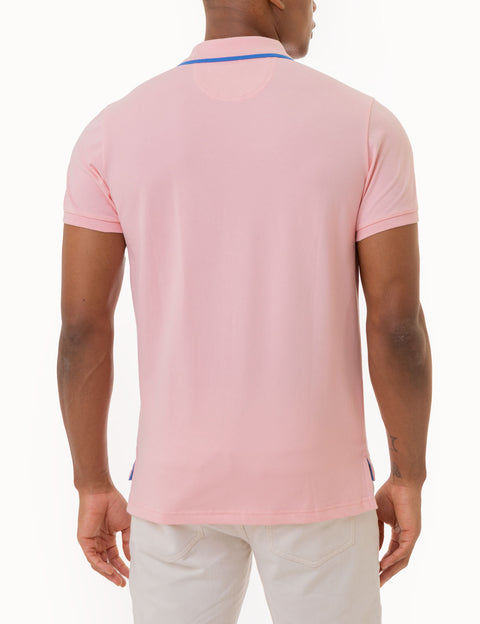 SLIM FIT STRETCH PIQUE SOLID POLO SHIRT - U.S. Polo Assn.
