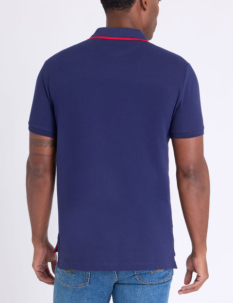 SLIM FIT STRETCH SOLID PIQUE POLO SHIRT - U.S. Polo Assn.