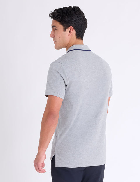 SLIM FIT STRETCH SOLID PIQUE POLO SHIRT - U.S. Polo Assn.